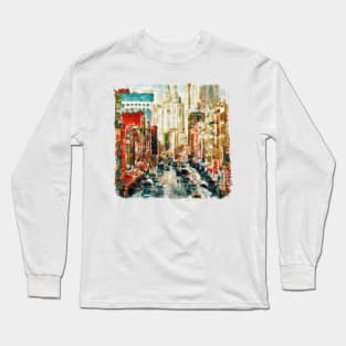 Winter in Chinatown - New York Long Sleeve T-Shirt